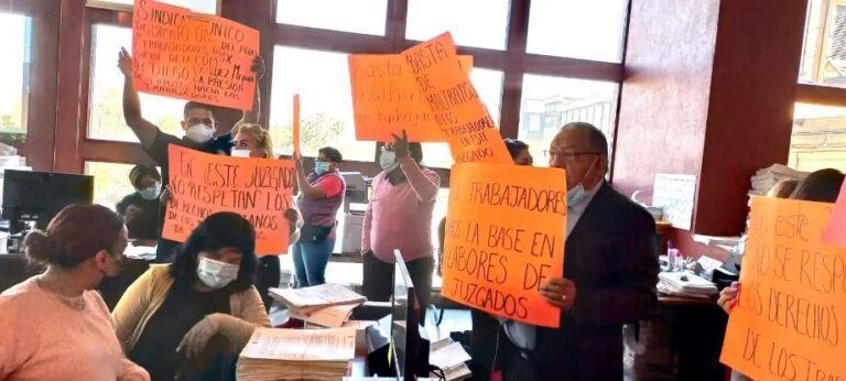 Denuncian Acoso Laboral en el Poder Judicial-CDMX; Protestan Trabajadores