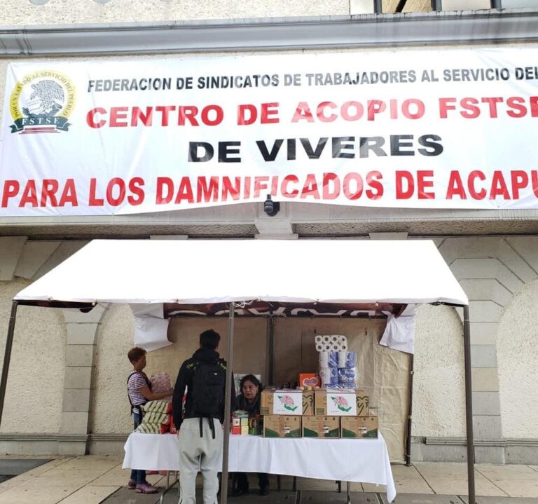La Central FSTSE Recibe Víveres Para Damnificados por Huracán «Otis»