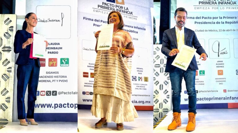 Candidatas y Candidatos a Presidencia de la República y la Jefatura de Gobierno de CDMX, firman Pacto por la Primera Infancia