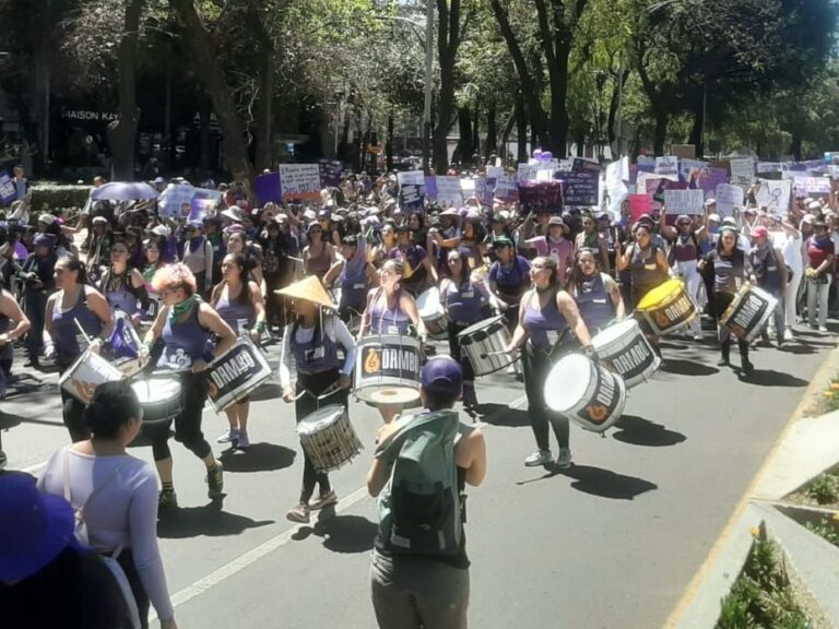 Celebran el Día Internacional de la Mujer, Trabajadoras del Poder Judicial CDMX