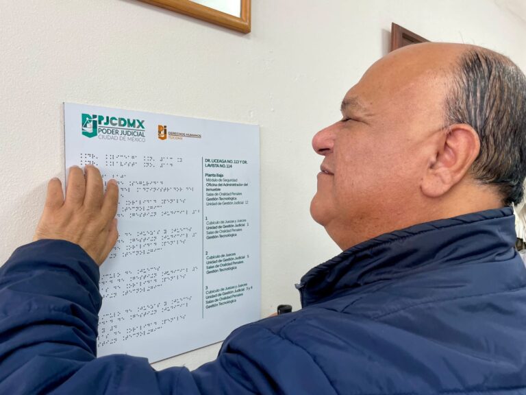 Fortalece PJCDMX Accesibilidad a Servicios de la Justicia a Personas, con Discapacidad Visual