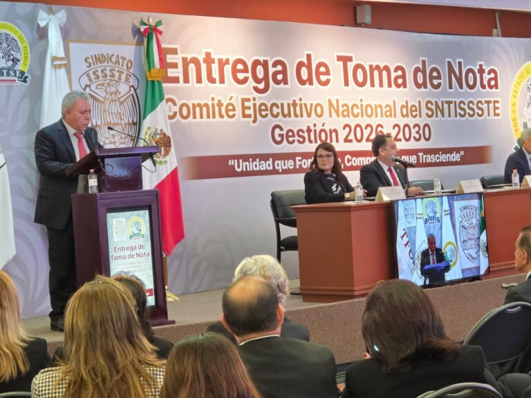 Da TFCyA Toma de Nota a Roberto Gómez Gómez, Nuevo Presidente del SNTISSSTE